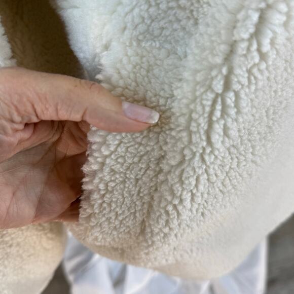 GAP women's Plus sz. 2X Sherpa Coat, warm cozy winter layering classic #SI-040 - Picture 6 of 10